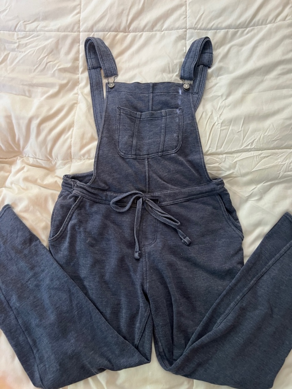 Women’s Dark Gray Denim-Style Overalls
